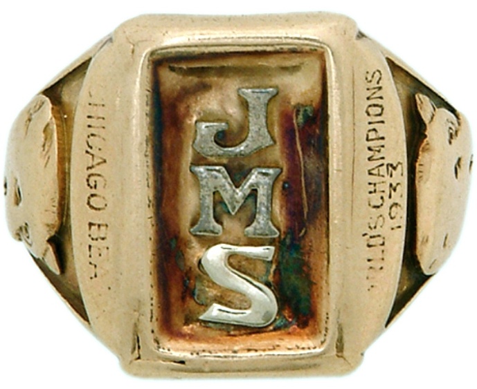 Oldest Football ring, 1933, NFL, Chicago Bears, Champions.